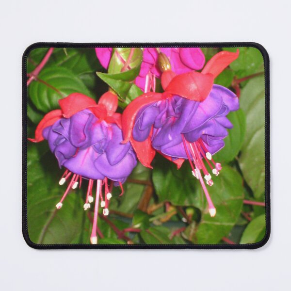 Item preview, Purple and Red Wave of Fuchsia Blooms designed and sold by JoyousArt4u.