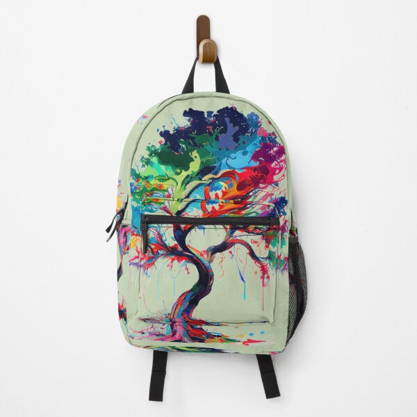 Item preview, DREAMS TREE IN A RAINBOW OF COLORS reproduction In Pollock style designed and sold by THE AMERICAN TEEVANGELIST.
