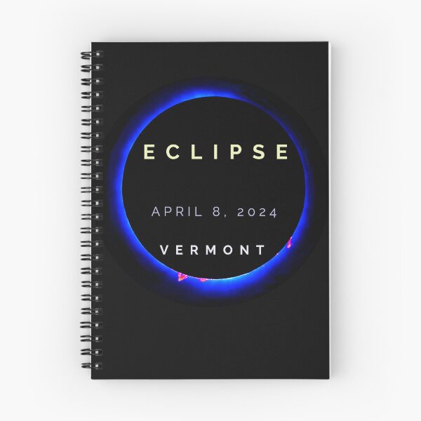 Item preview, Total Solar Eclipse 2024 sun moon totality ring of fire Burlington Vermont from my photo designed and sold by AuroraXGreen.