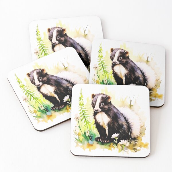 Item preview, Watercolor Skunk designed and sold by TheAnimalZ00.