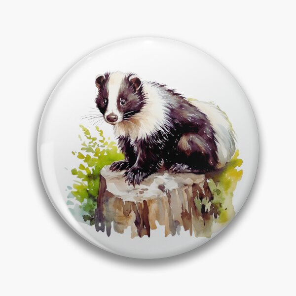 Item preview, Watercolor Skunk designed and sold by TheAnimalZ00.