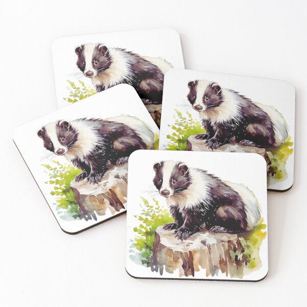 Item preview, Watercolor Skunk designed and sold by TheAnimalZ00.