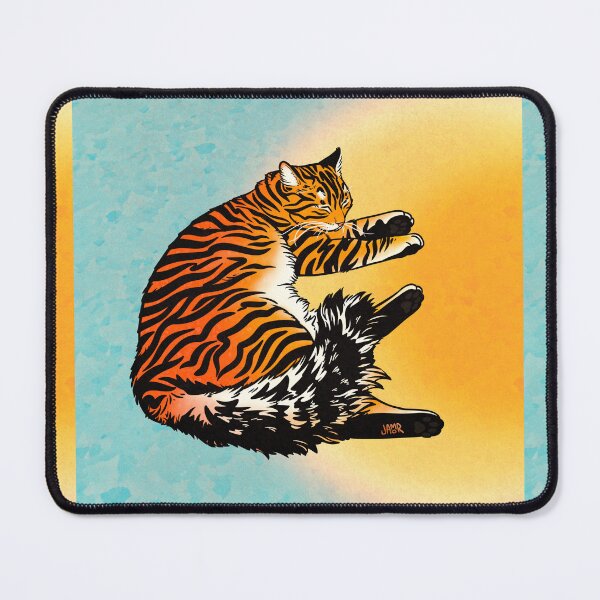 Item preview, Fluffy Resting Tiger designed and sold by jastinamor.