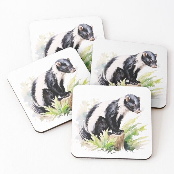 Item preview, Skunk Watercolor designed and sold by TheAnimalZ00.