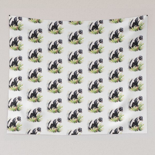 Item preview, Skunk Watercolor designed and sold by TheAnimalZ00.