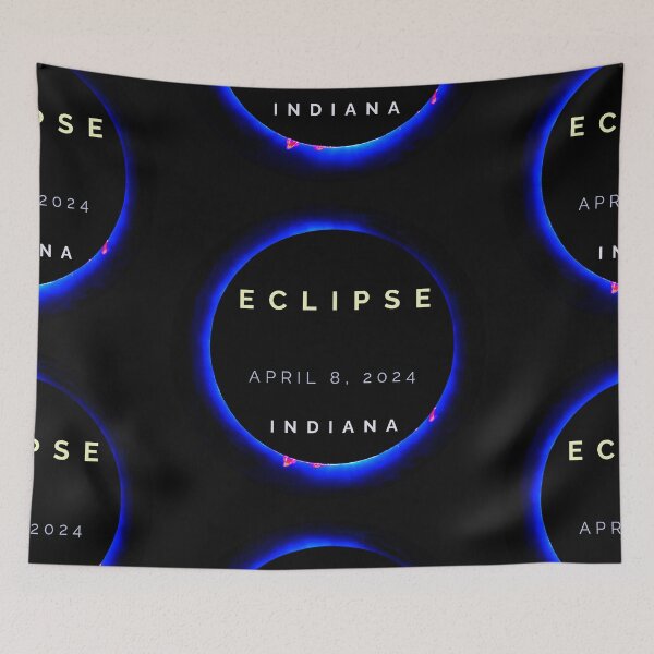 Artikelvorschau, Totale Sonnenfinsternis 2024 in Indiana, totaler Feuerring aus meinem Foto entworfen und verkauft von AuroraXGreen.