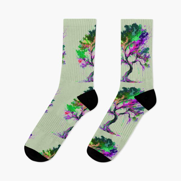 Item preview, DREAMS TREE  IN A RAINBOW OF COLORS    reproduction In Pollock style designed and sold by THE AMERICAN TEEVANGELIST.