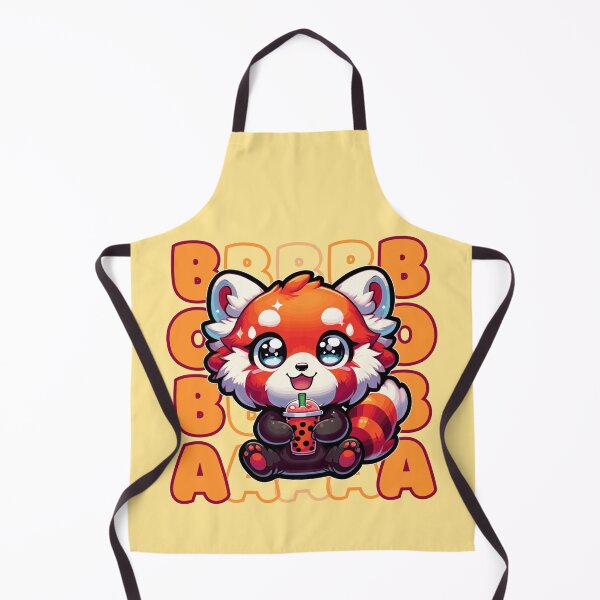Item preview, Cute Red Panda with Boba designed and sold by ParenthoodPuns.