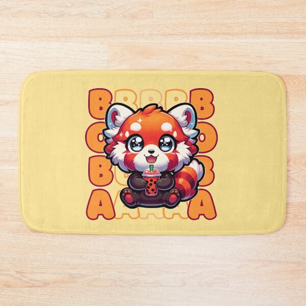Item preview, Cute Red Panda with Boba designed and sold by ParenthoodPuns.