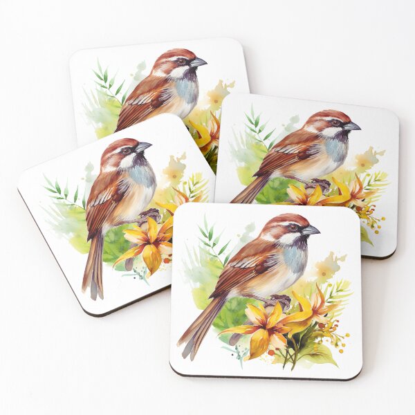 Item preview, Watercolor Sparrow Bird designed and sold by TheAnimalZ00.