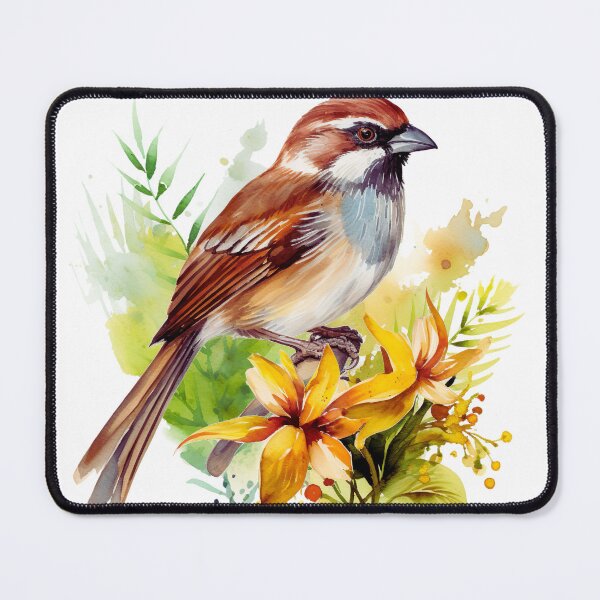 Item preview, Watercolor Sparrow Bird designed and sold by TheAnimalZ00.