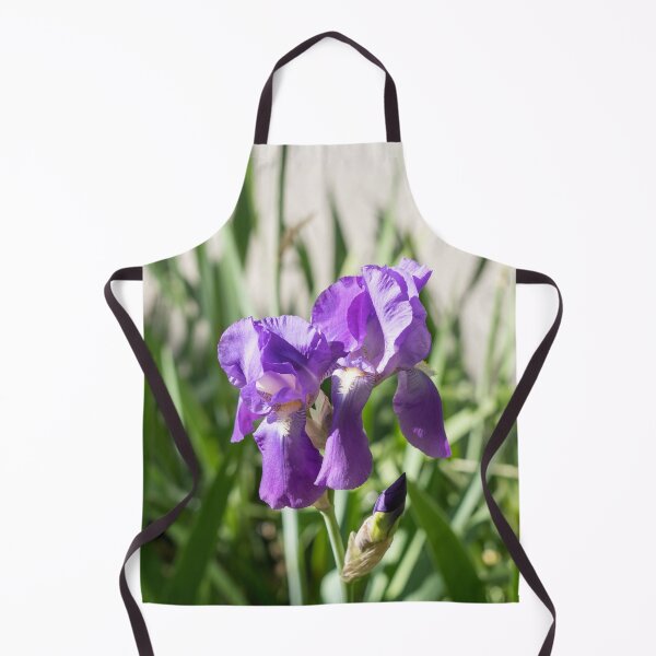 Item preview, Amethyst Purple Iris Blooms at the Garden Edge designed and sold by Georgia Mizuleva.