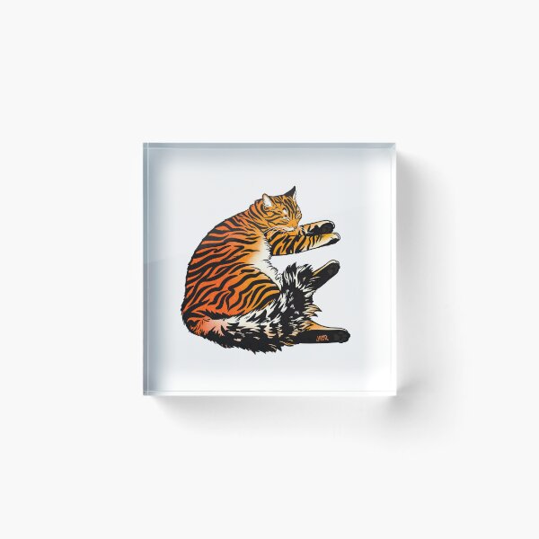 Item preview, Fluffy Resting Tiger II designed and sold by jastinamor.