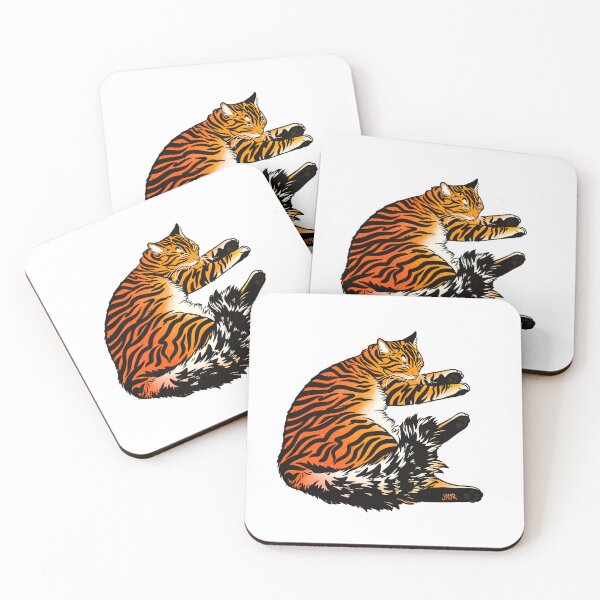Item preview, Fluffy Resting Tiger II designed and sold by jastinamor.