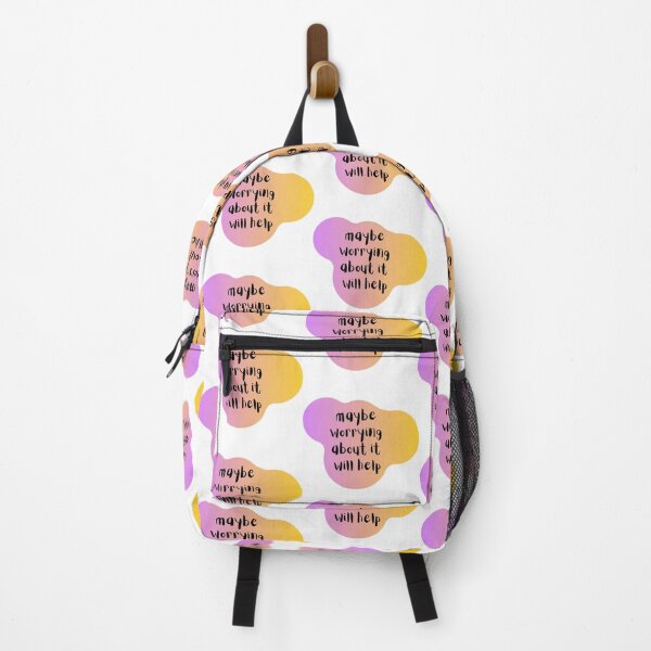 Item preview, Maybe Worrying About It Will Help (Violet-Yellow) designed and sold by ami.creations.