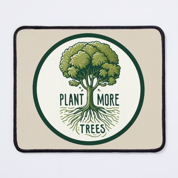 Item preview, Plant More Trees - Green Tree with Roots Environmental Message Design designed and sold by AmvaDesigns.