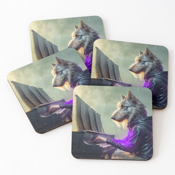 Item preview, Gray Scale of a Wolf Hound designed and sold by Alma Lee.