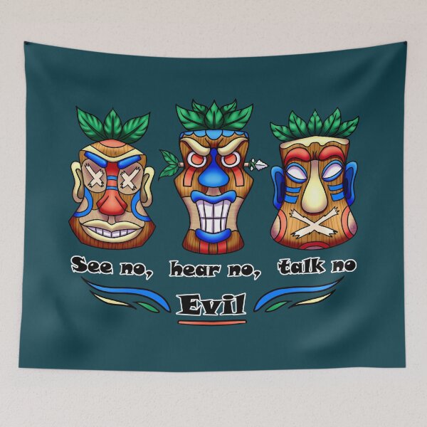 Item preview, Tikis No Evil designed and sold by BluekittieArts.