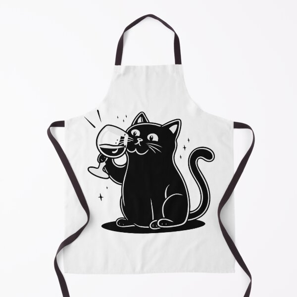 Item preview, Black Cat Drinking Wine designed and sold by Timegraf.
