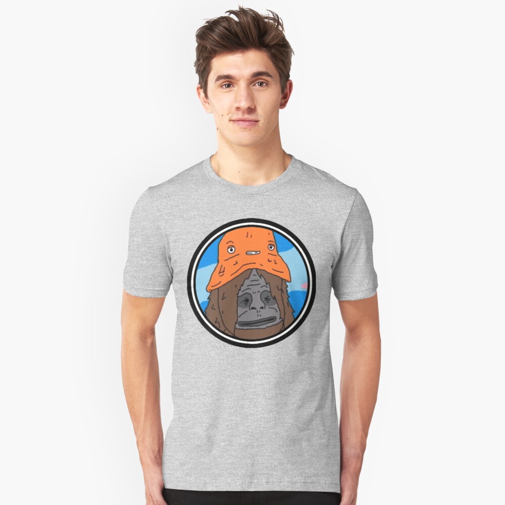 big lez orange bucket hat