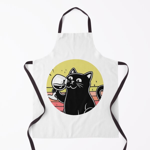 Item preview, Black Cat Drinking Wine designed and sold by Timegraf.