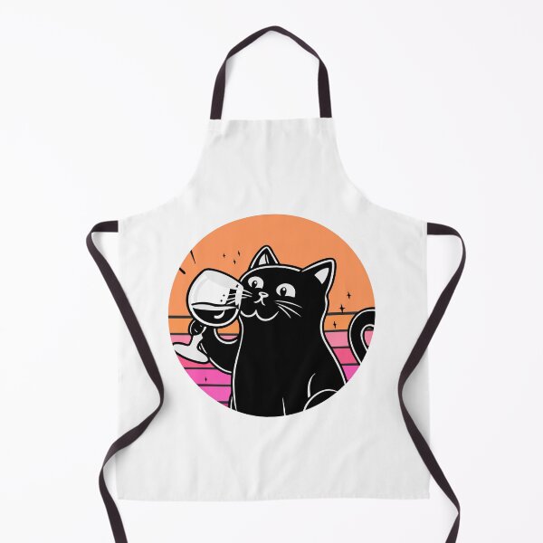 Item preview, Black Cat Drinking Wine designed and sold by Timegraf.