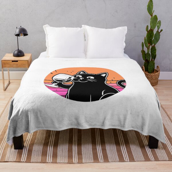 Item preview, Black Cat Drinking Wine designed and sold by Timegraf.