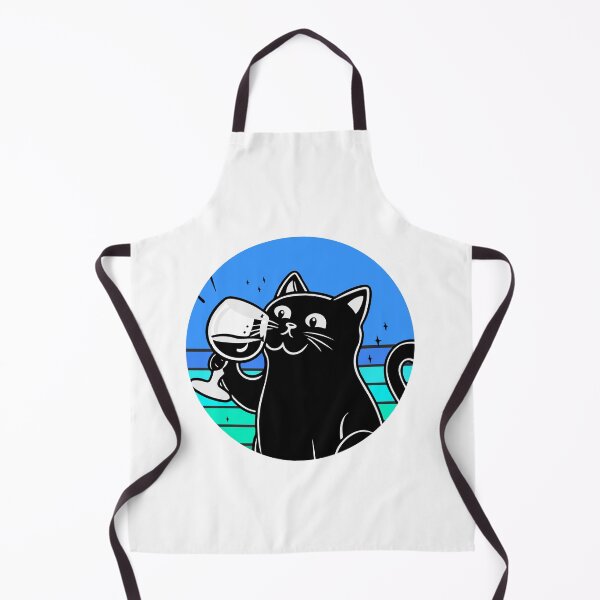 Item preview, Black Cat Drinking Wine designed and sold by Timegraf.