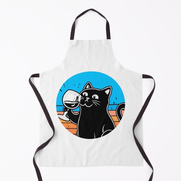 Item preview, Black Cat Drinking Wine designed and sold by Timegraf.