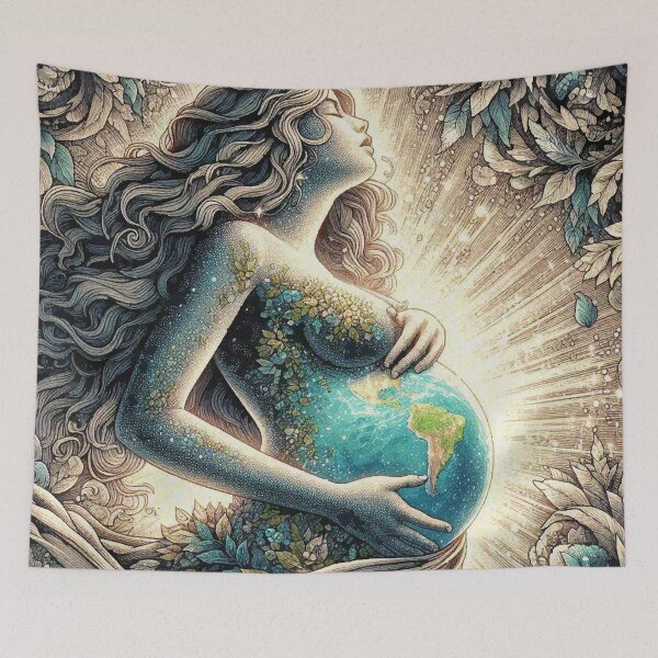 Item preview, Birth of Earth Mother Gaia Earth Day designed and sold by Illuministique.