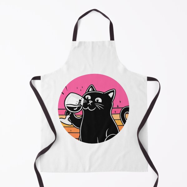 Item preview, Black Cat Drinking Wine designed and sold by Timegraf.