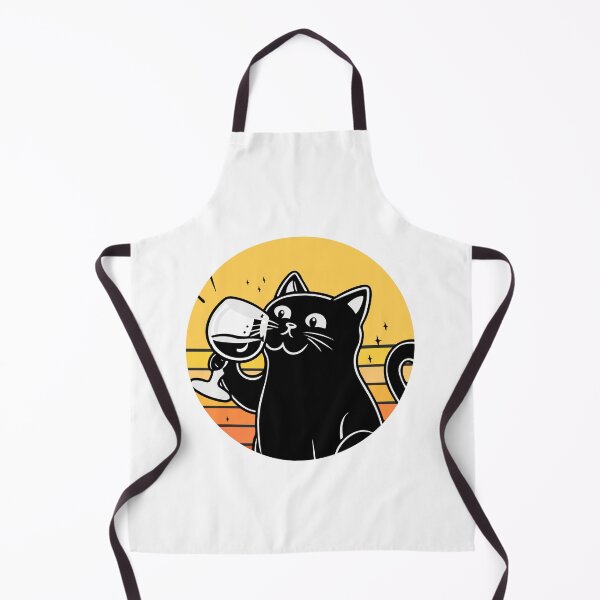 Item preview, Black Cat Drinking Wine designed and sold by Timegraf.
