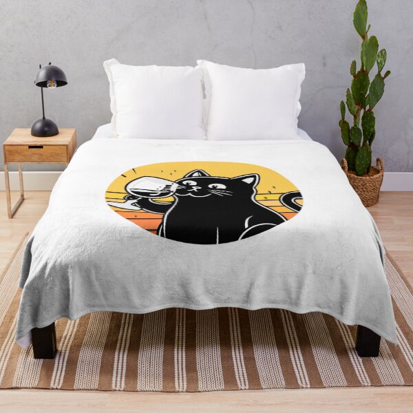 Item preview, Black Cat Drinking Wine designed and sold by Timegraf.