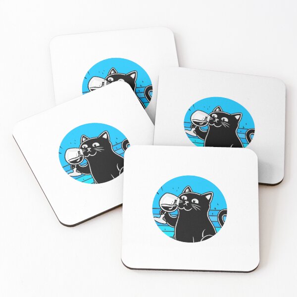 Item preview, Black Cat Drinking Wine designed and sold by Timegraf.