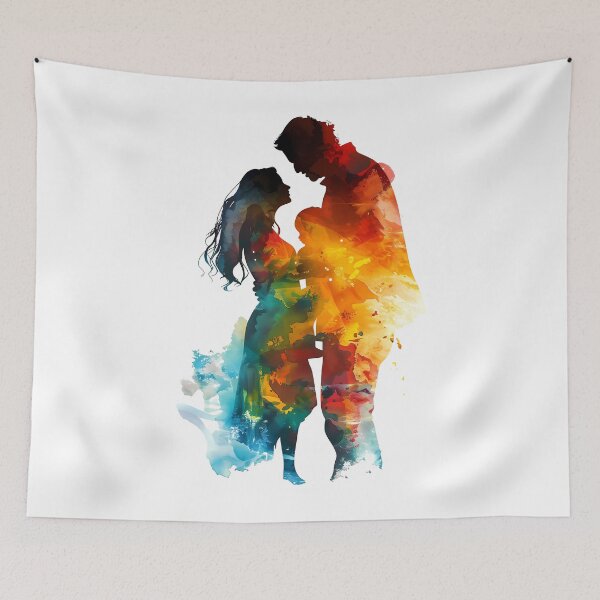 Item preview, Happy family with beautiful colors designed and sold by mando24895.