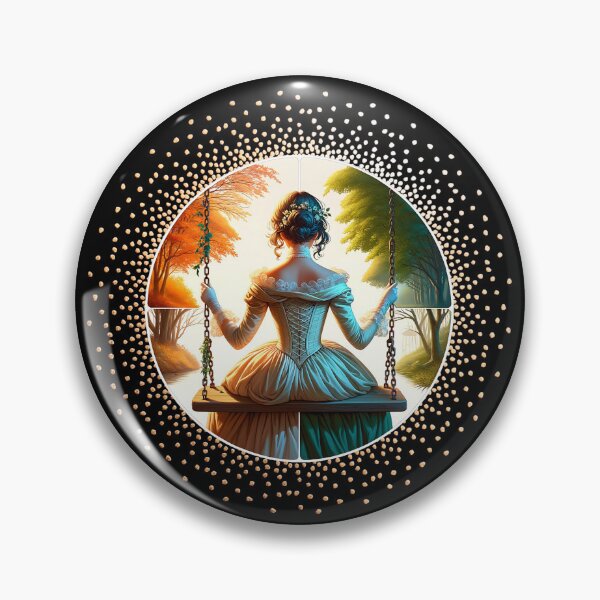 Item preview, Girl on swing Regency Era  designed and sold by minirexdesigns.