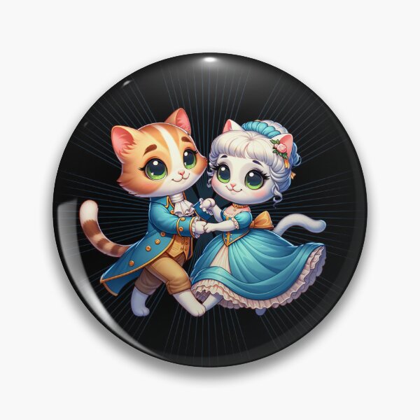 Item preview, Regency cat couple  designed and sold by minirexdesigns.