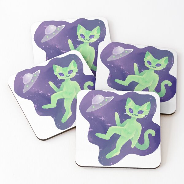 Item preview, cat alien designed and sold by art-with-tree.
