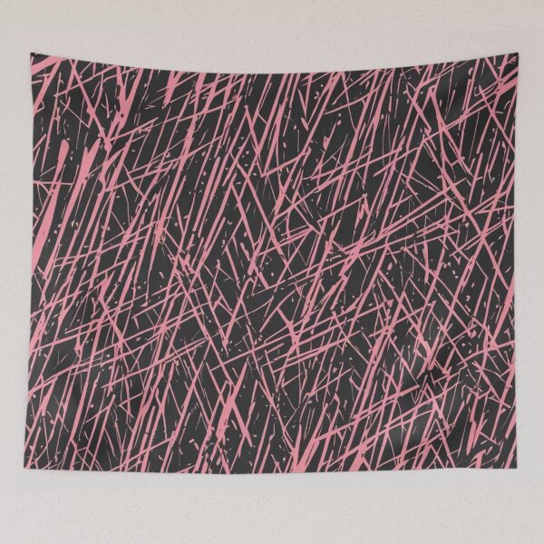 Item preview, Abstract Black and Pink Streaks Pattern designed and sold by calibrit.