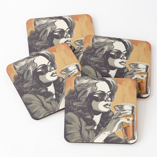 Item preview, Woman having a drink designed and sold by wcboys.