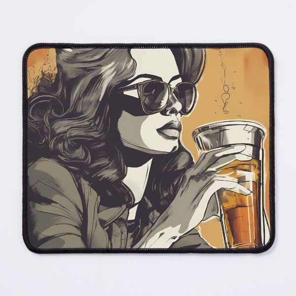 Item preview, Woman having a drink designed and sold by wcboys.