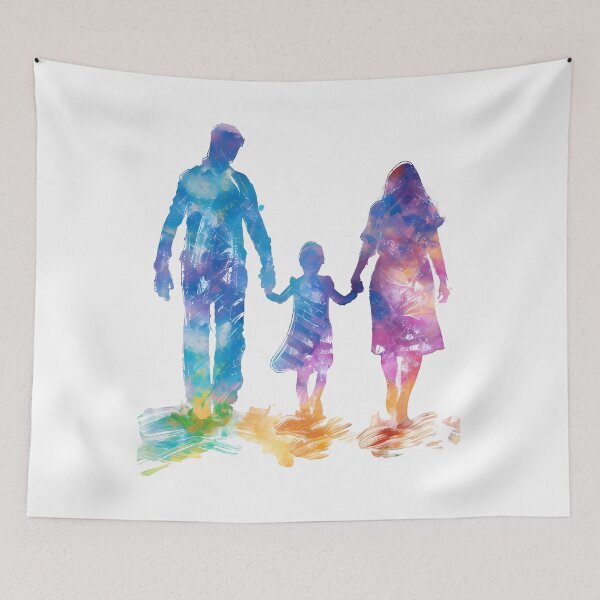 Item preview, Father, mother and daughter on a picnic designed and sold by mando24895.