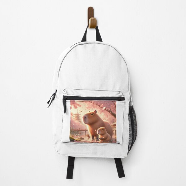 Item preview, Capybara and Cheery Blossom-Series1-1 designed and sold by Capybara Art Lover.