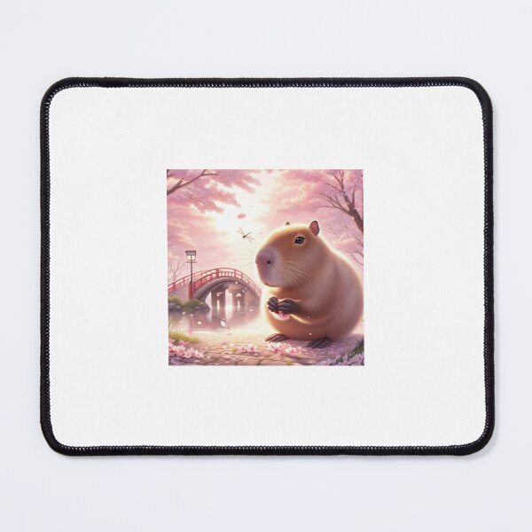Item preview, Capybara and Cheery Blossom-Series1-2 designed and sold by Capybara Art Lover.