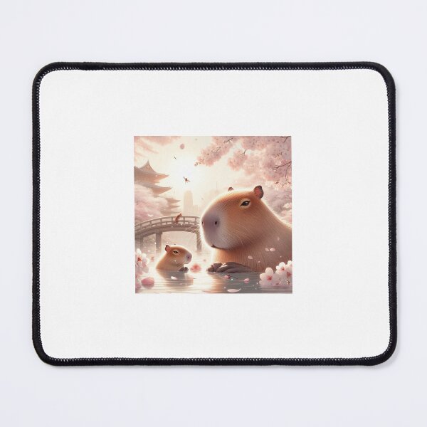 Item preview, Capybara and Cheery Blossom-Series1-3 designed and sold by Capybara Art Lover.