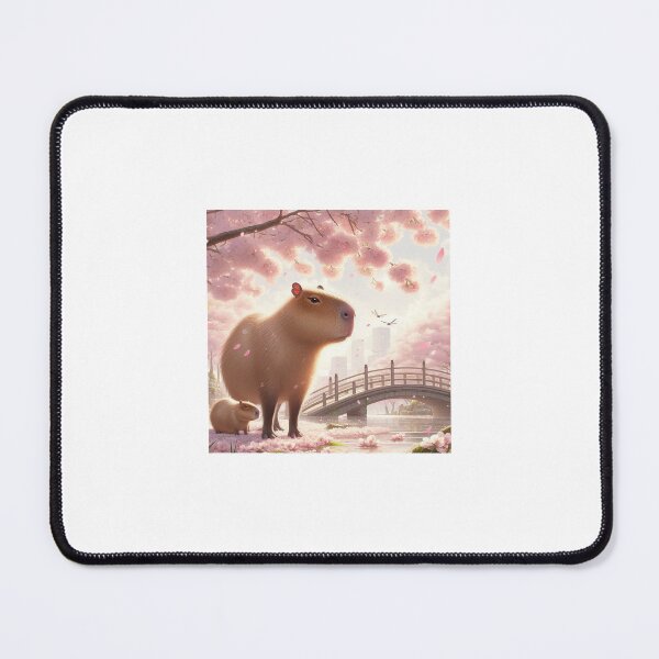 Item preview, Capybara and Cheery Blossom-Series1-6 designed and sold by Capybara Art Lover.
