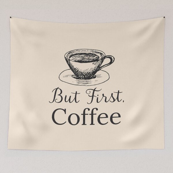 Item preview, Funny Coffee Quote Handdrawn illustration designed and sold by Nature Hues.