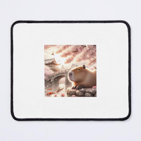 Item preview, Capybara and Cheery Blossom-Series1-7 designed and sold by Capybara Art Lover.
