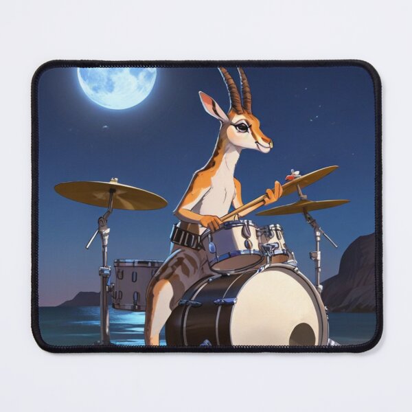 Item preview, Drummer gazelle under the moon designed and sold by Artbellachi.