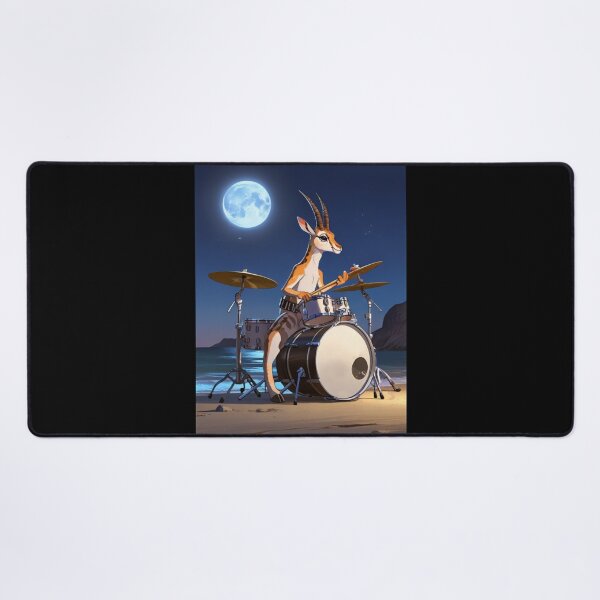 Item preview, Drummer gazelle under the moon designed and sold by Artbellachi.